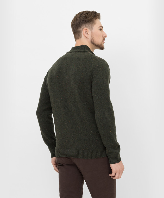 Florentino Темно-зеленый свитер 220434020644 изображение 4