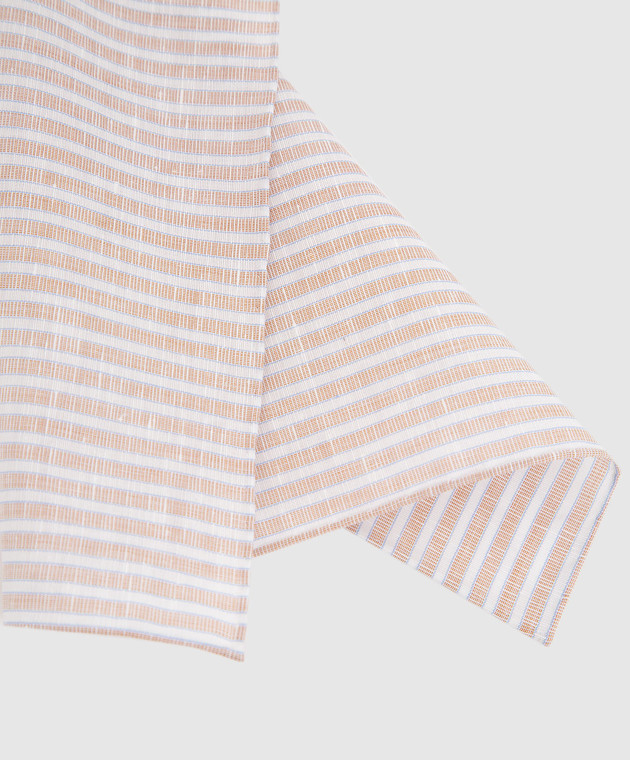 Stefano Ricci Детский светло-бежевый платок-паше в полоску YFZ25L1667 изображение 2