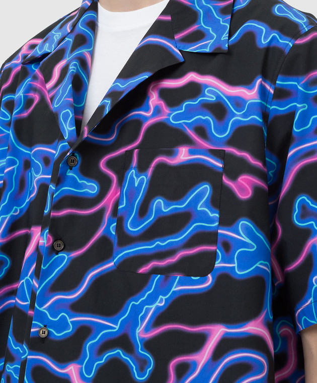 Valentino Рубашка в принт Neon Camou XV3AAA9081D изображение 5