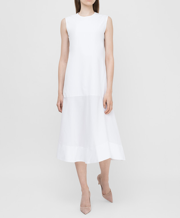 NINA RICCI Белое платье 20ECRO044PL0333 изображение 2