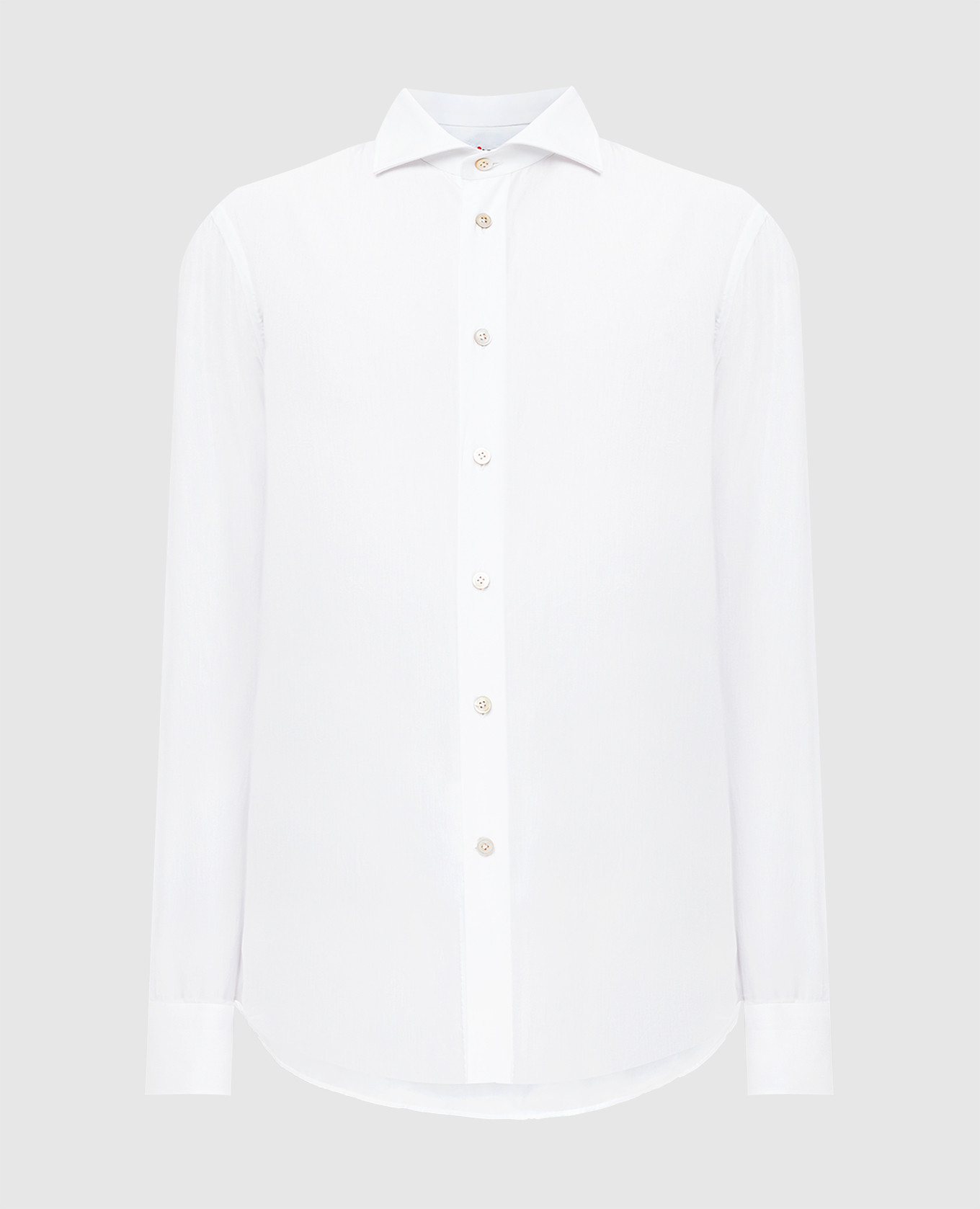 

Белая рубашка Kiton, Белый, Однотонные