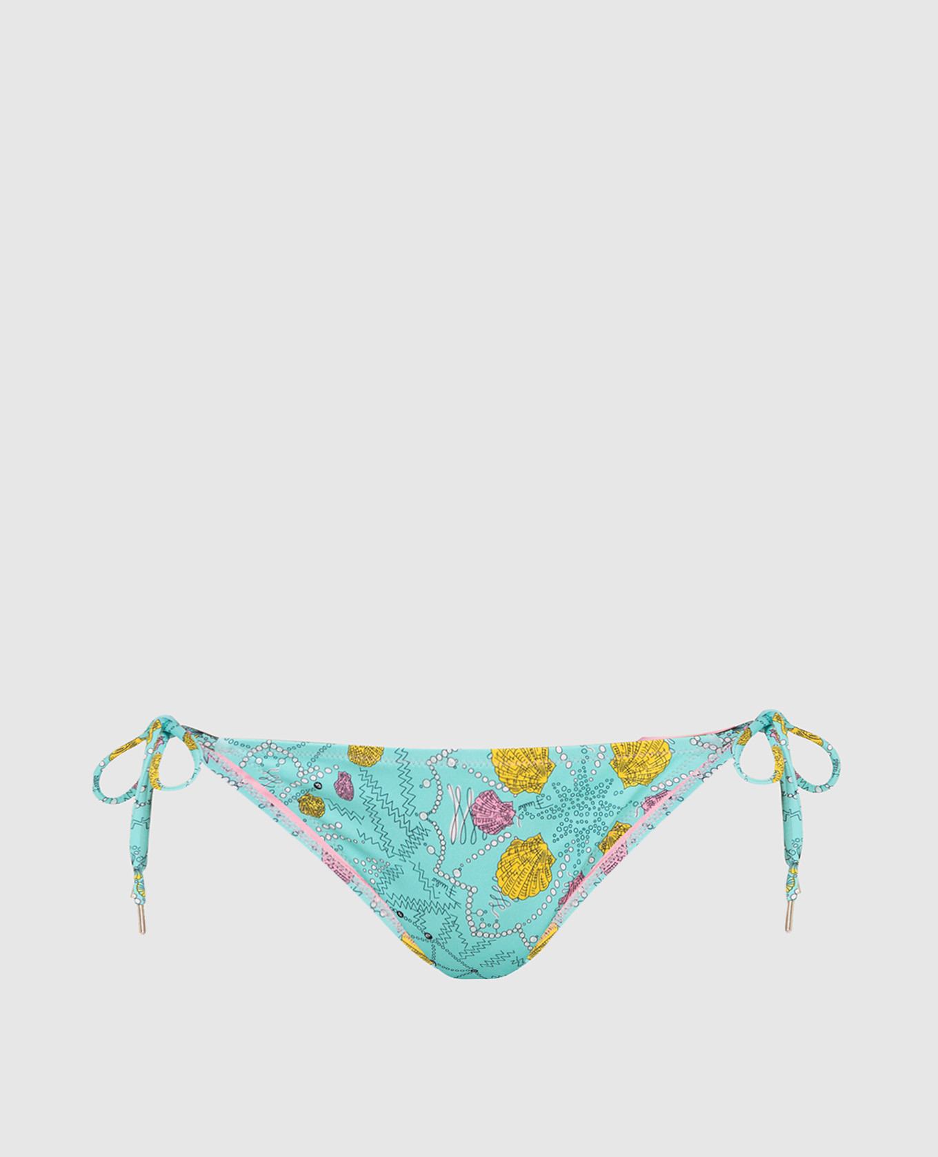 

Плавки на завязках с принтом Conchiglie EMILIO PUCCI, Бирюзовый, Трусики от купальника
