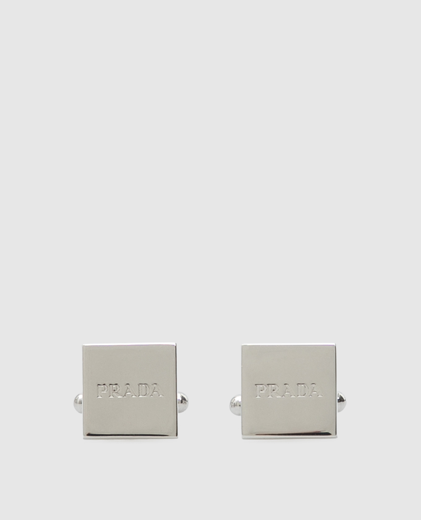 

Запонки из серебра 925 пробы Prada, Серебристый, Запонки