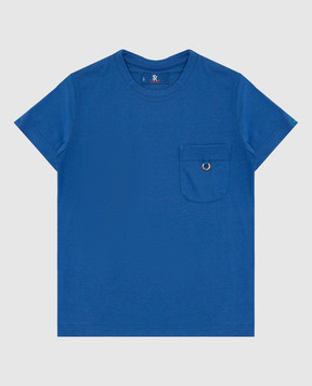 Stefano Ricci Детская синяя футболка YNH0200250803