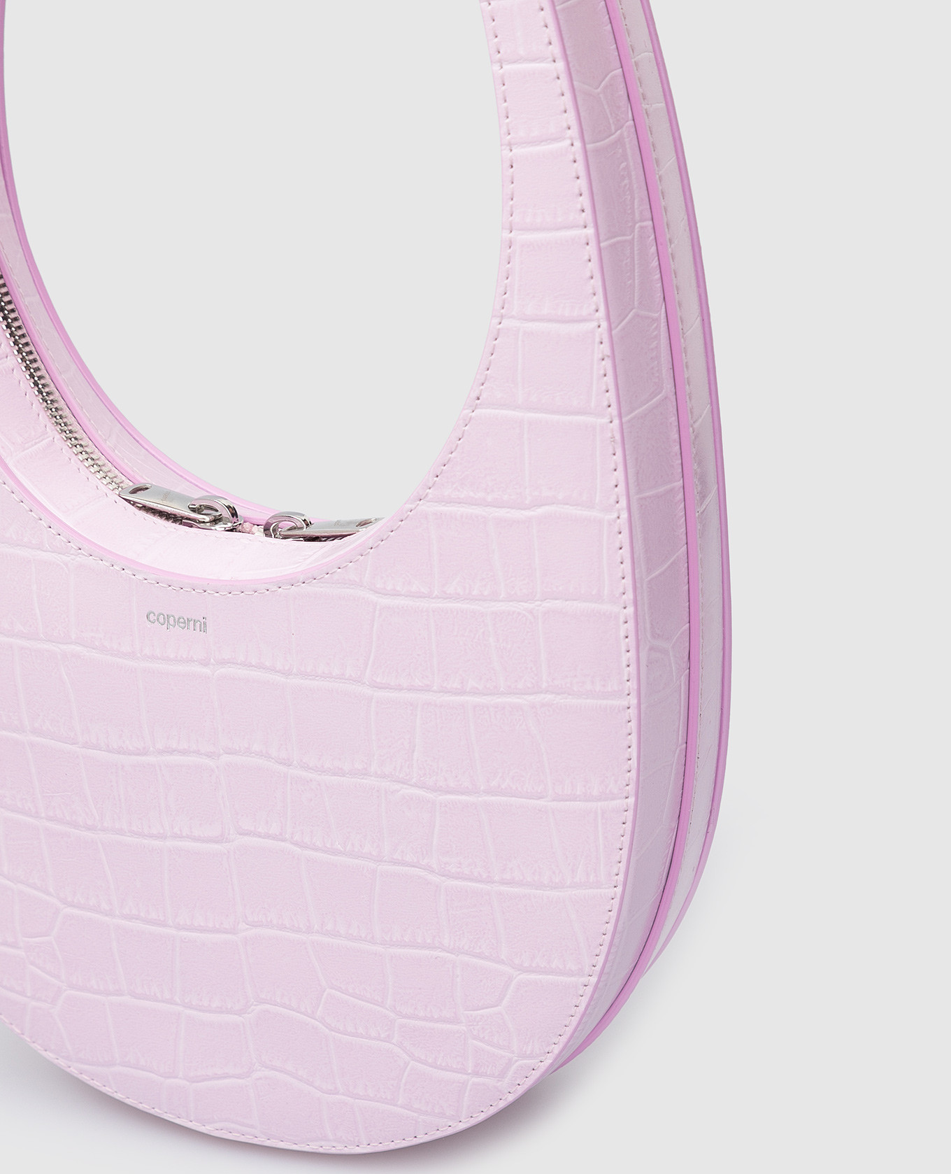 Coperni Розовая сумка Swipe из кожи крокодила COPF21BA01400 изображение 5