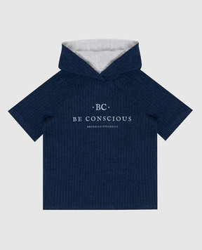 Brunello Cucinelli Детская футболка с капюшоном BH228E122B