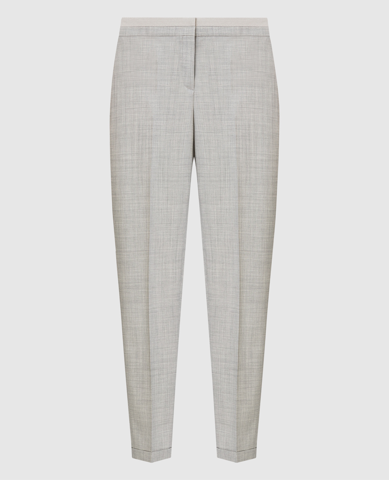 Light gray wool trousers