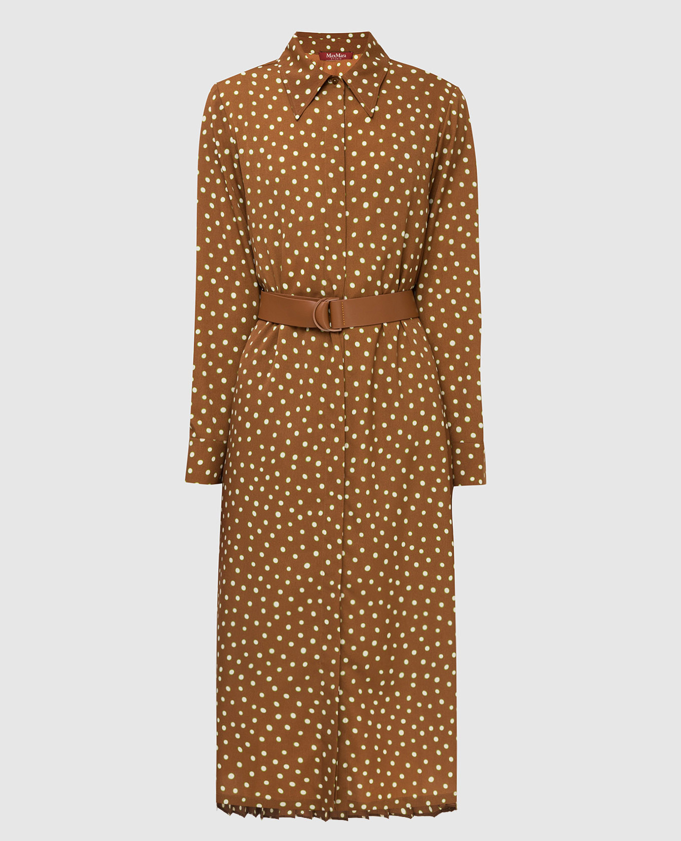 

Светло-коричневое платье Max Mara, Светло-коричневый, Платья Миди