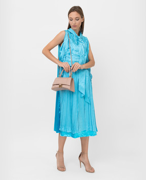 Balenciaga Шелковое платье в монохромный узор 663023TKN02
