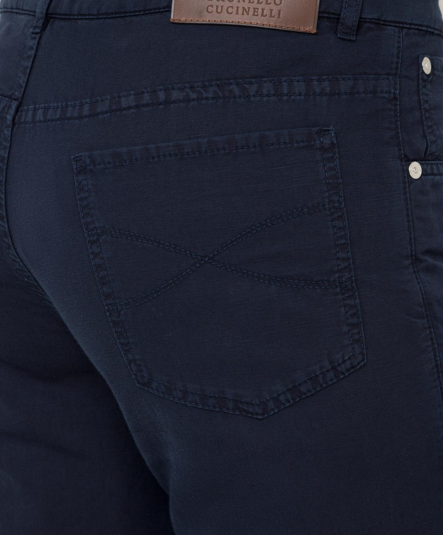 Brunello Cucinelli Темно-синие джинсы M291LI1780 изображение 5