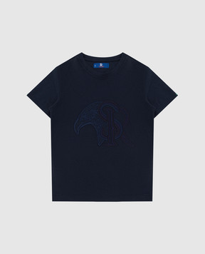 Stefano Ricci Дитяча футболка з вовни з вишивкою монограми YNH1100350803