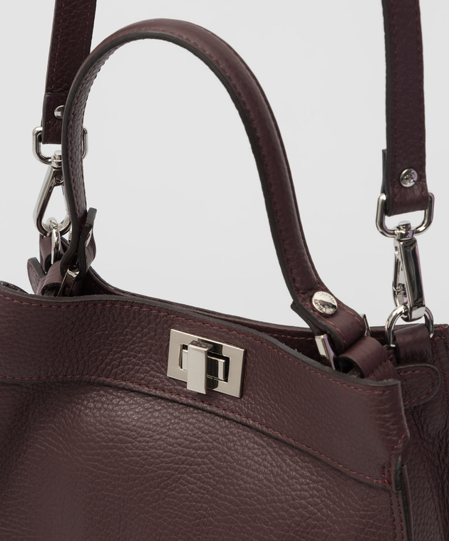 Gianni Notaro Dollaro Burgundy Leather Mini Bag 492 image 5