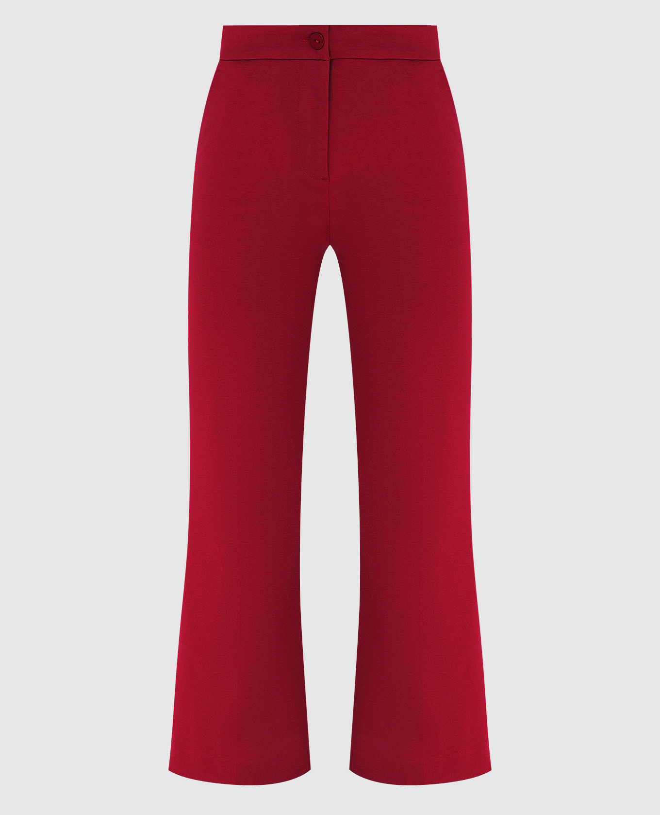 Укороченные красные брюки