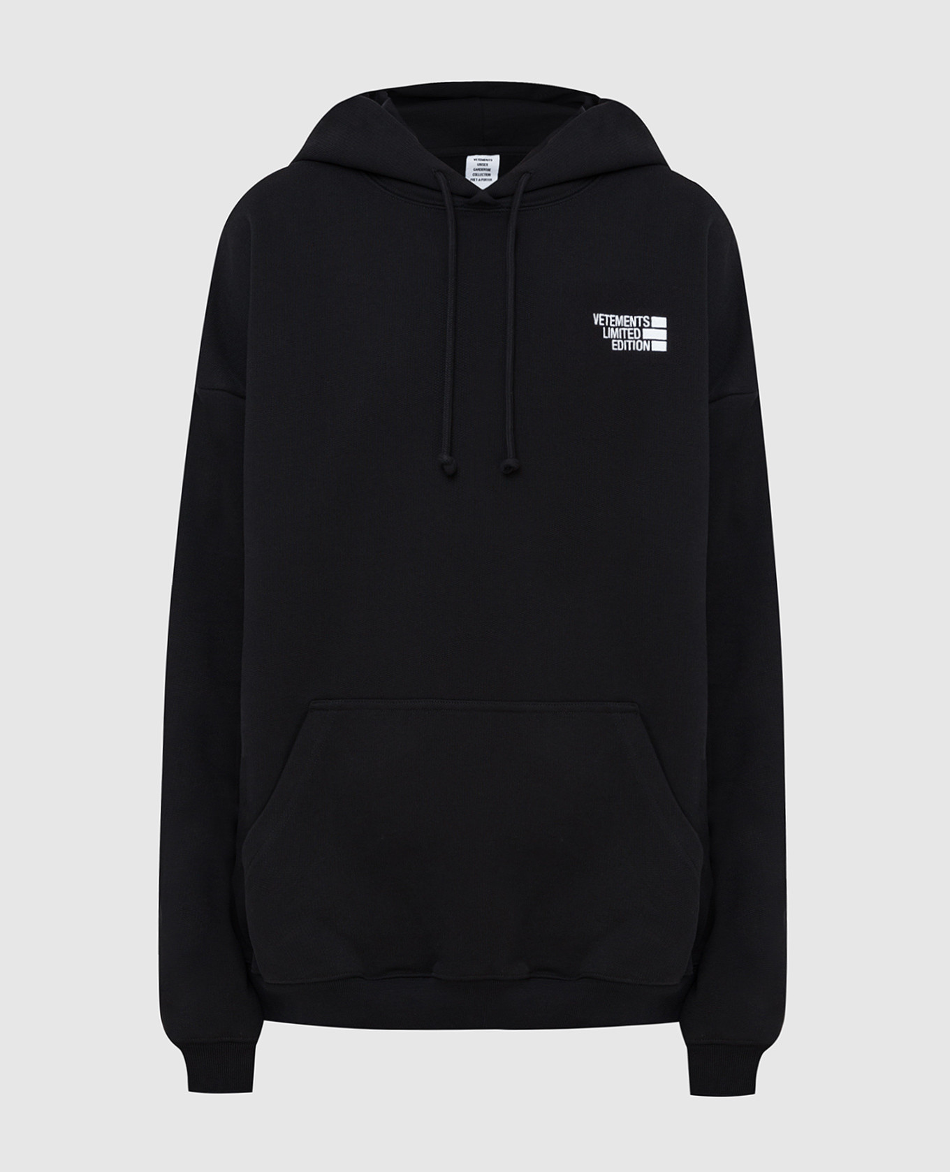 

Черное худи Vetements, Черный, Худи и свитшоты