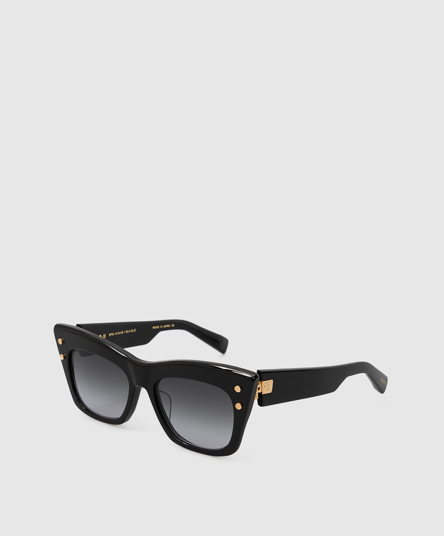 Balmain Черные солнцезащитные очки BPS101A55 изображение 3