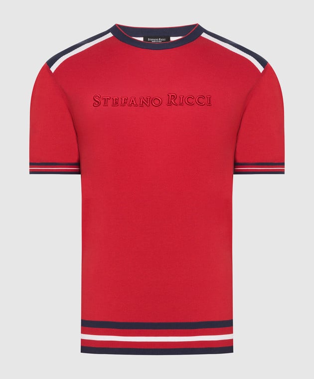 Stefano Ricci Красная футболка K616223G10F21117