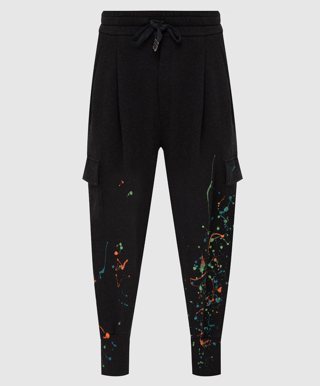 Dolce&Gabbana Темно-серые спортивные брюки GW7WATFU7DU