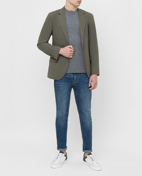 Brunello Cucinelli Зеленый жакет ML4727BTD