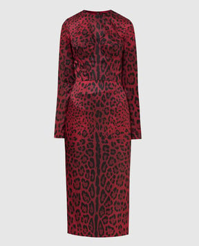 Dolce&Gabbana Сукня міді в анімалістичний принт F6W3TTFSSGW