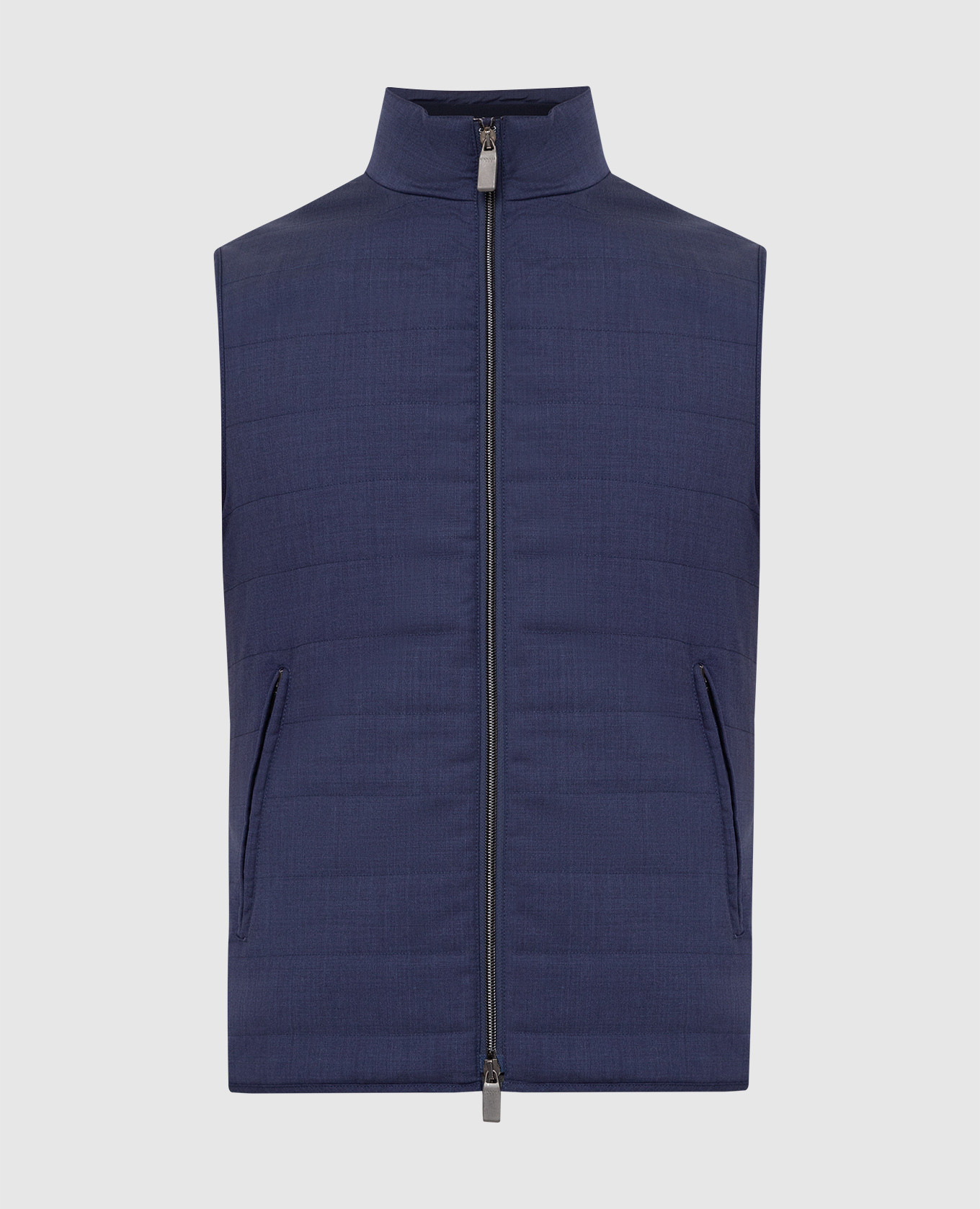 

Синий жилет из шерсти Canali, Жилеты