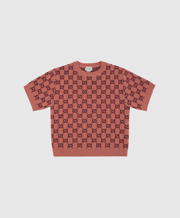 Gucci - Детский розовый свитер из шерсти 621859XKBD7 купить в Symbol