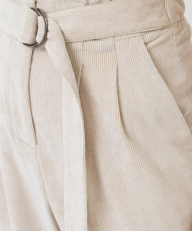 Peserico Вельветовые брюки с защипами P0476401580 изображение 5