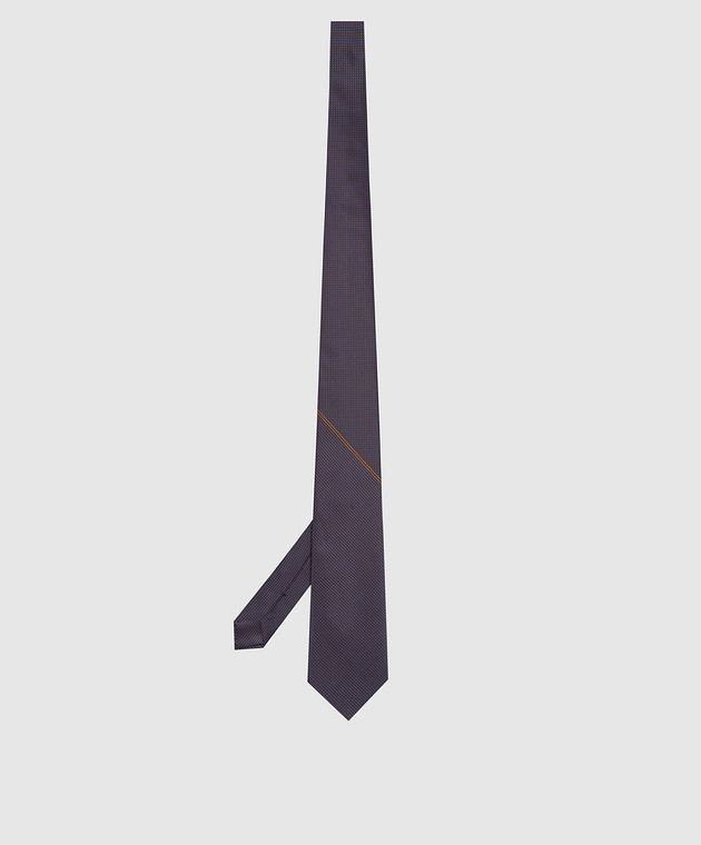Stefano Ricci Темно-бежевий краватку в геометричний візерунок CXDD41073 зображення 3