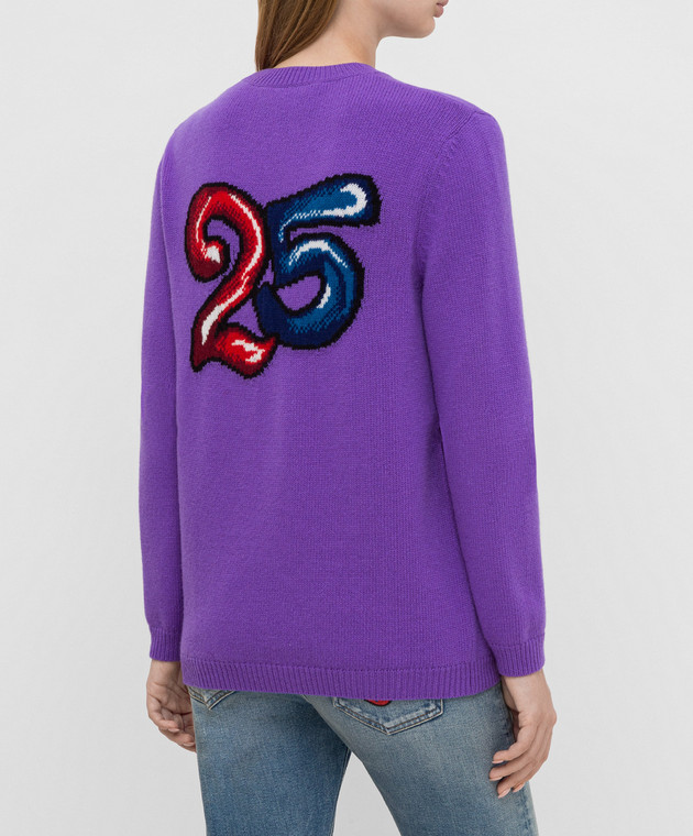 Gucci Фиолетовый свитер из шерсти 579955 изображение 4