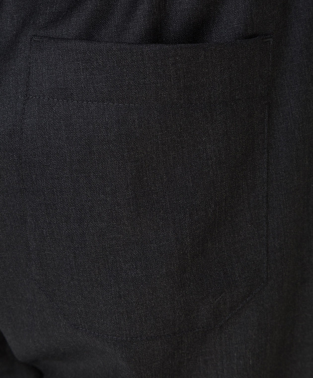 Valentino Сірі штани з вовни WV3RBG907CF зображення 5