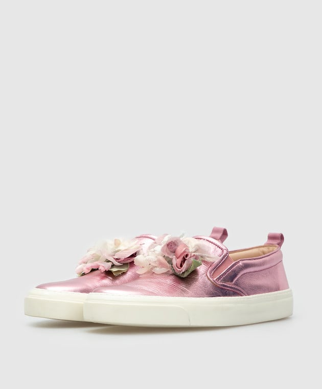 Gucci Pink leather slip-ons 414990 image 3