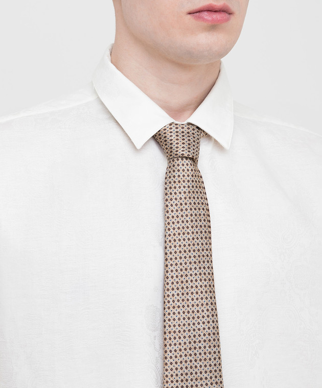 Kiton Бежевий краватку з шовку UCRVKRC06F84 зображення 2
