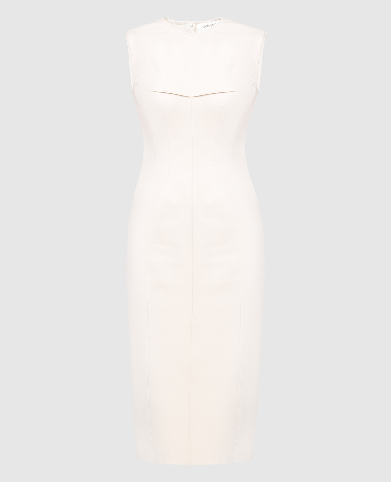 

Светло-бежевое платье Max Mara Sportmax, Светло-бежевый, Платья Миди