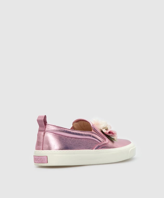 Gucci Pink leather slip-ons 414990 image 4