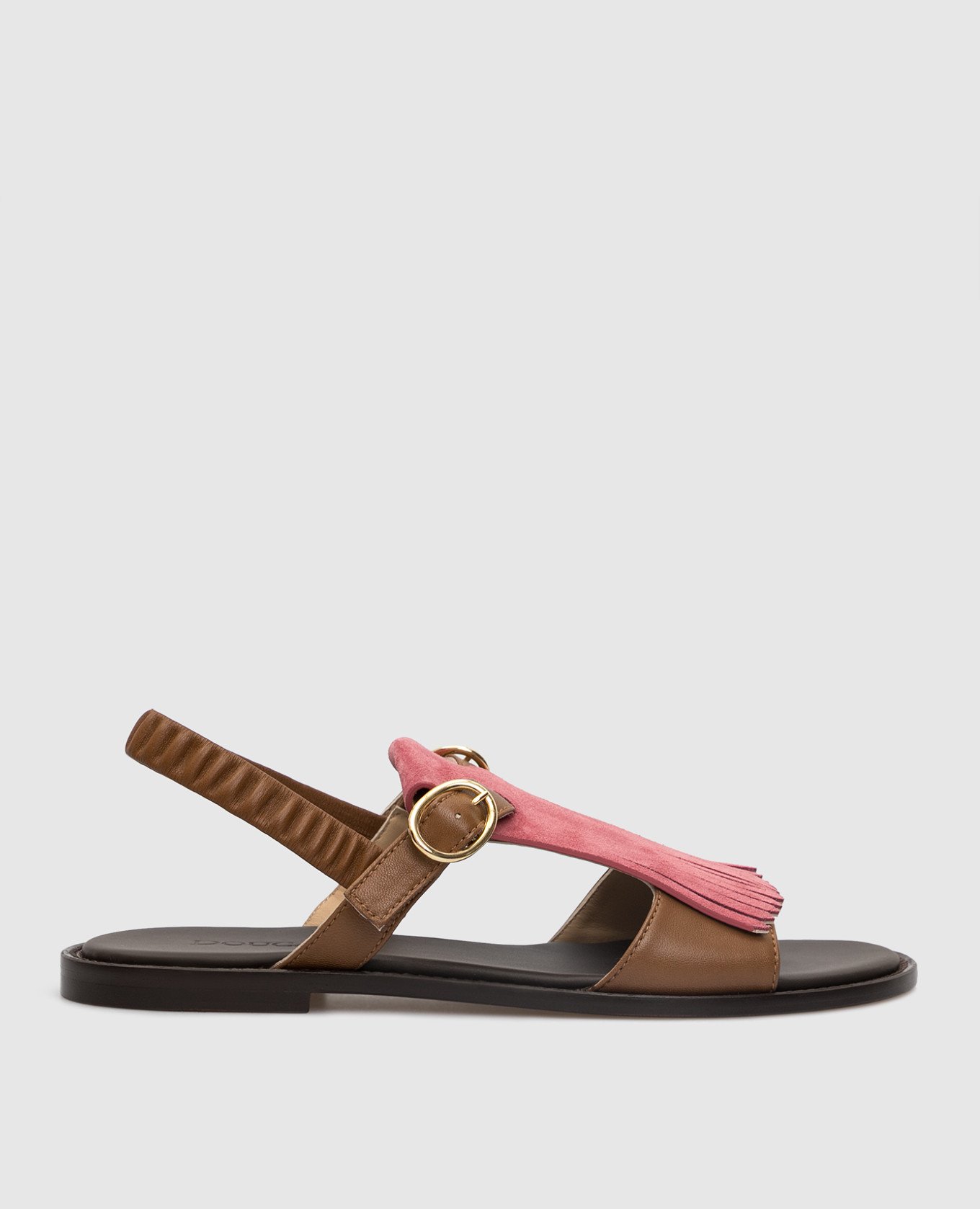 Brown leather sandals