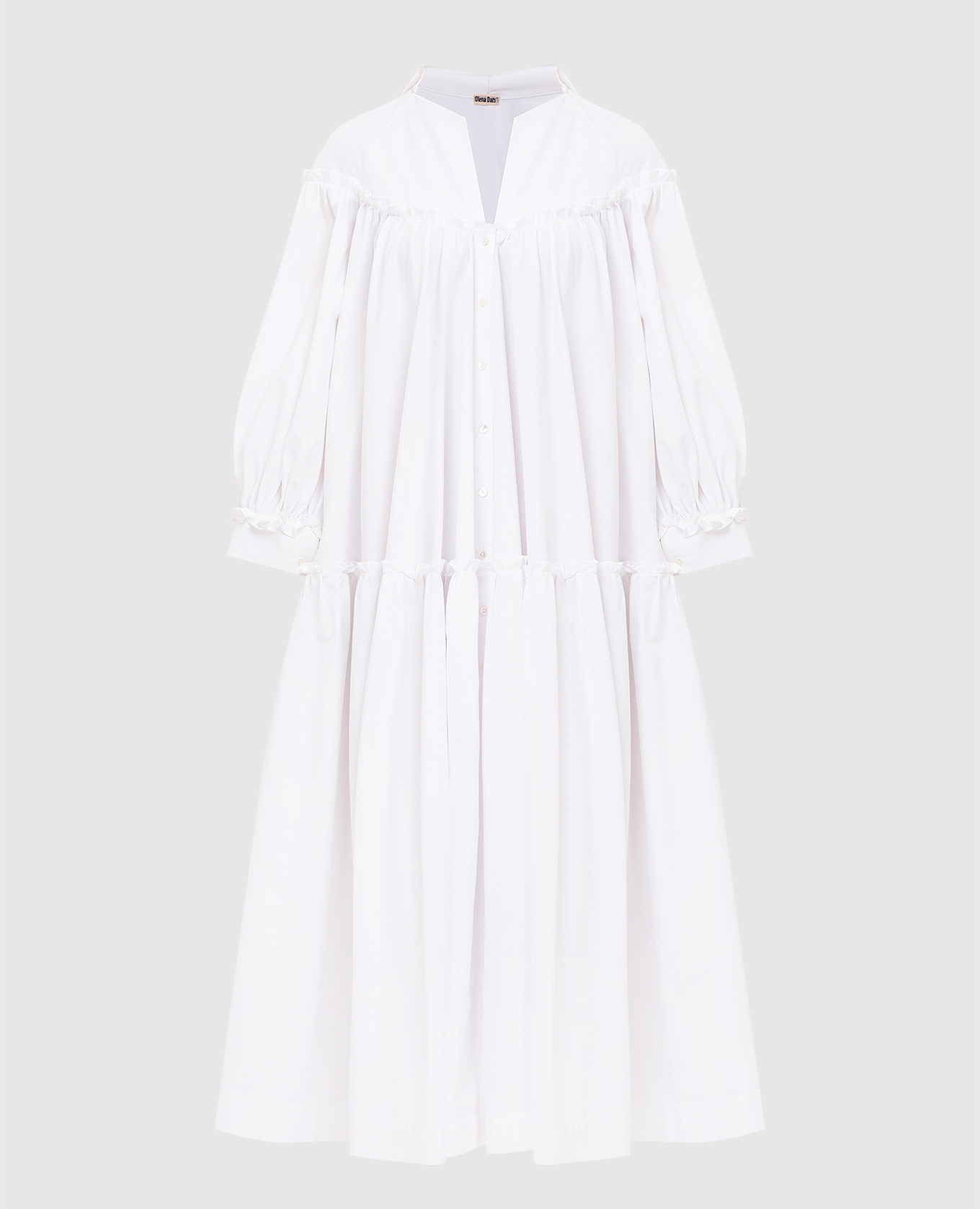 

Платье oversize с оборками, Белый, Коктейльные платья