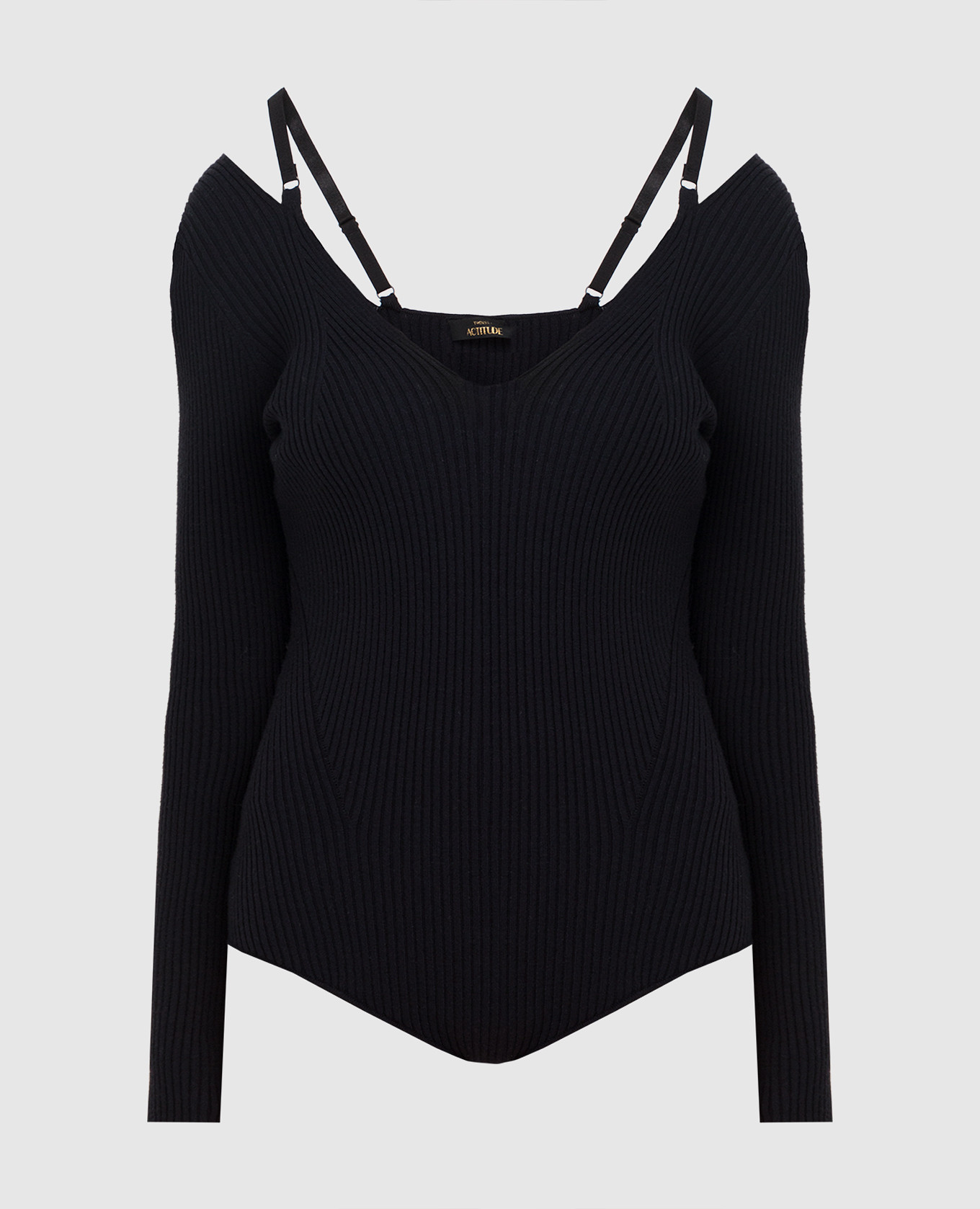

Боди в рубчик Twin Set Actitude, Тёмно-синий, Боди