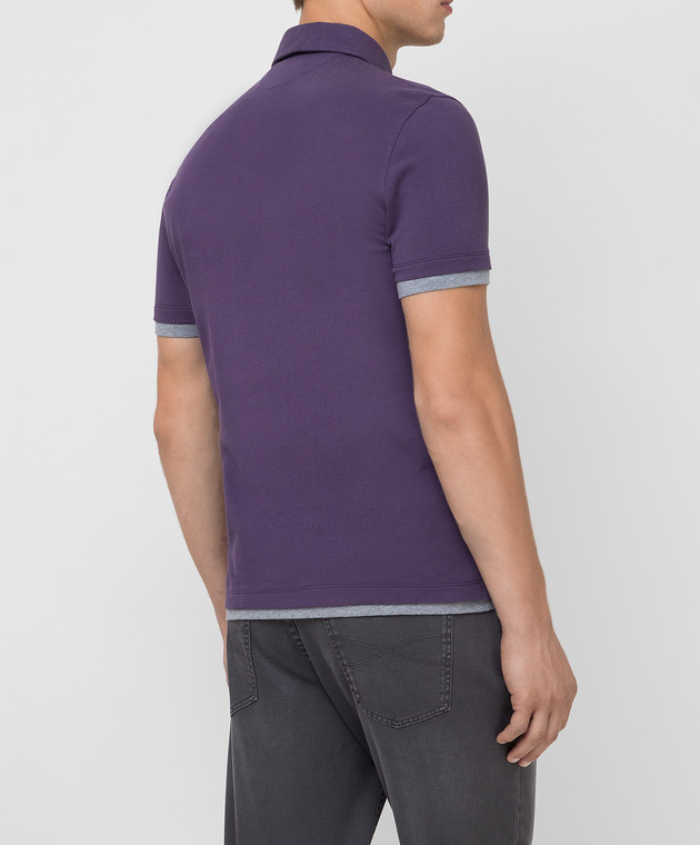 Brunello Cucinelli Фіолетове поло M0T633966 зображення 4