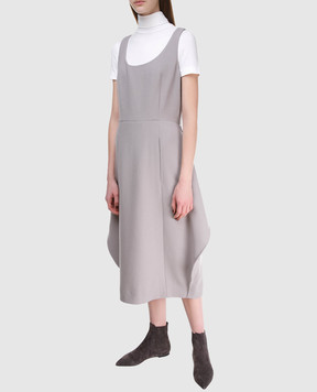 NINA RICCI Сіра сукня з вовни 18PCRO002WV0230