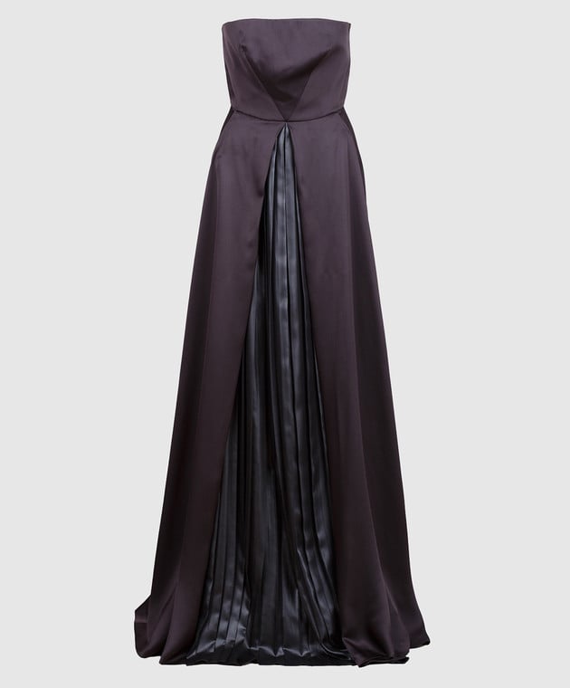 Cedric Charlier Black silk dress A0405