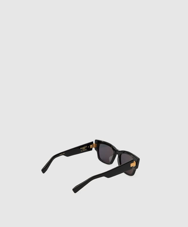 Balmain Черные солнцезащитные очки B-IV BPS118A53 изображение 4