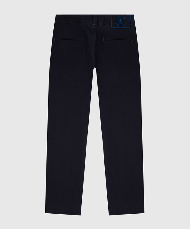 Stefano Ricci Children's dark blue trousers YUT6400020CTC800 image 2