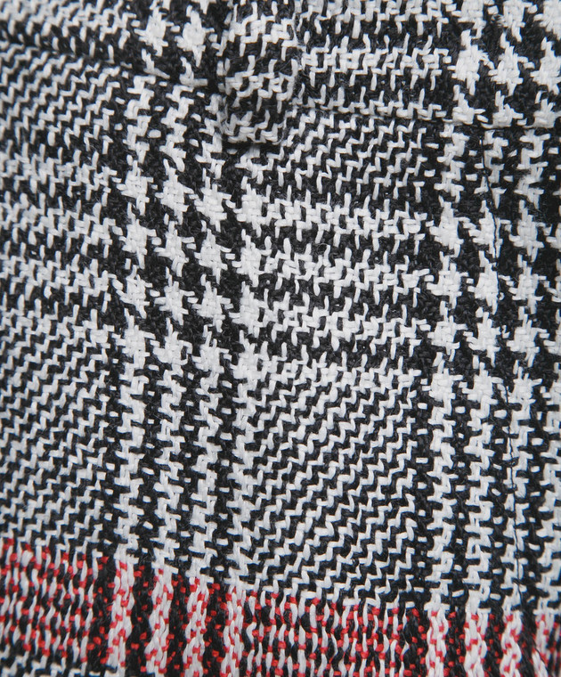 Ermanno Scervino Серые шорты из льна D326P316SNU изображение 5