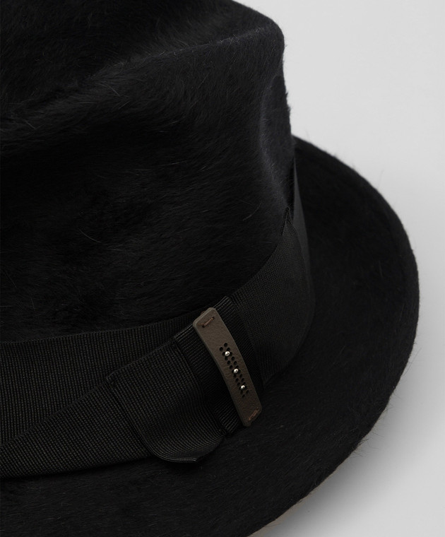 Peserico Черная шляпа из меха S36087C009850 изображение 4