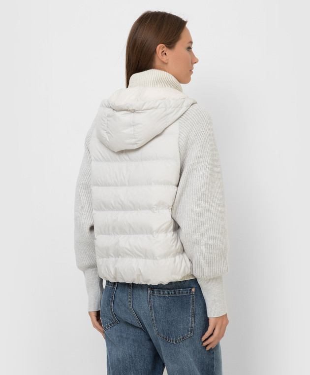 Brunello Cucinelli Светло-бежевая пуховая куртка MH5042699 изображение 4