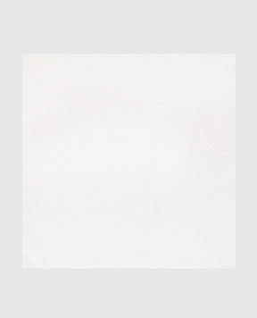 Stefano Ricci Дитяча біла хустка-паші у візерунок YFZ25L1669