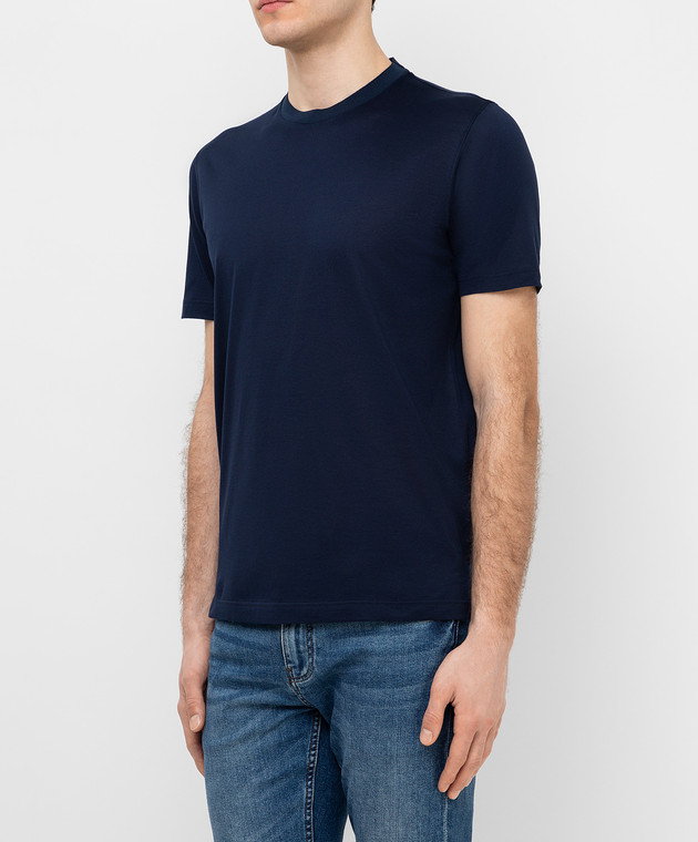 Enrico Mandelli Темно-синяя футболка TYACHT4728 изображение 3
