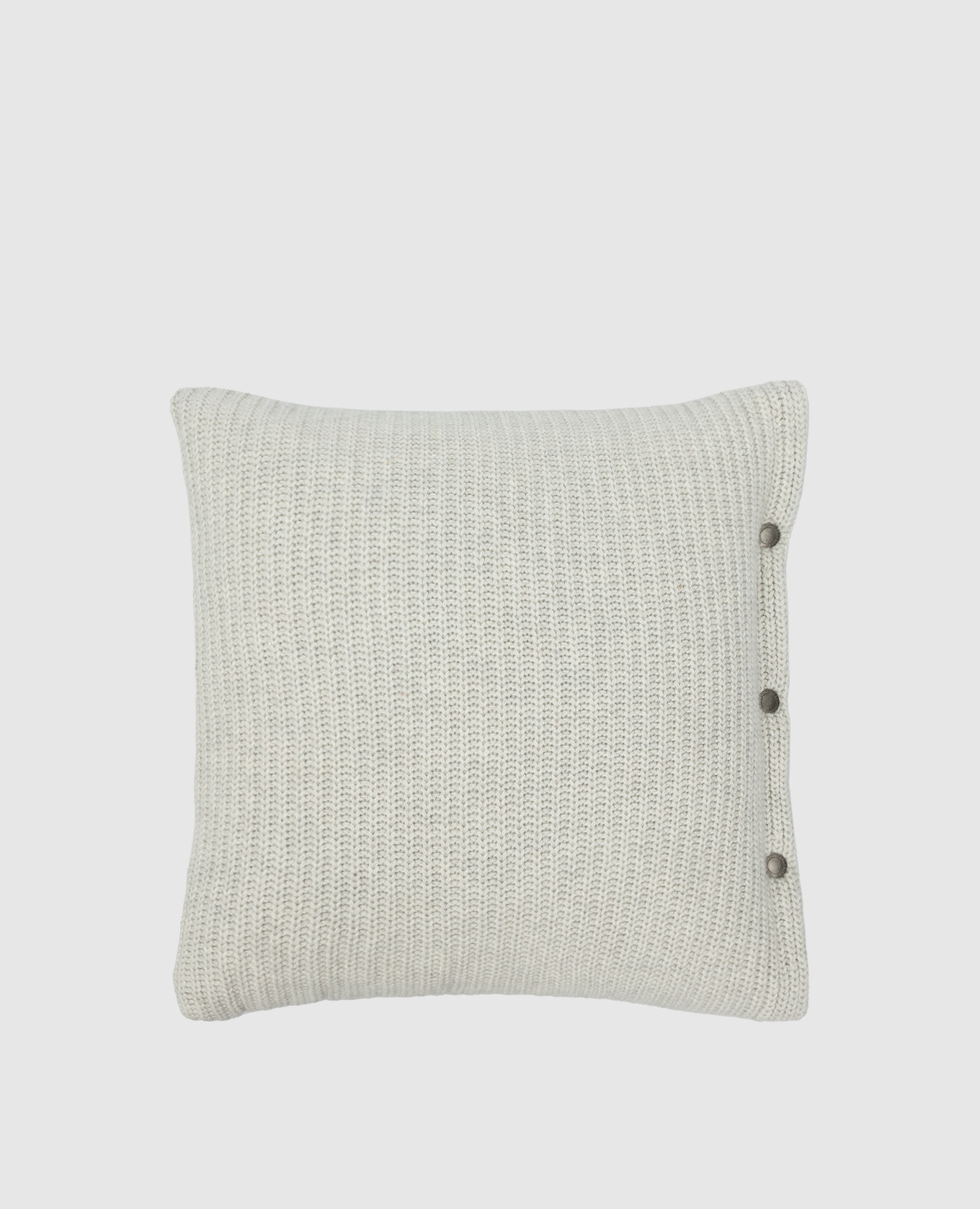 Light gray cashmere pillow