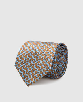 Stefano Ricci Детский шелковый галстук в узор YCH37030
