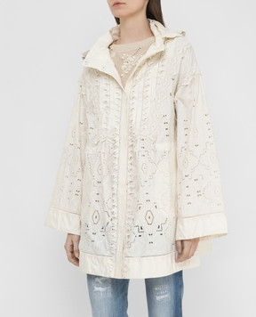 Ermanno Scervino Бежевий плащ D380D304LXU