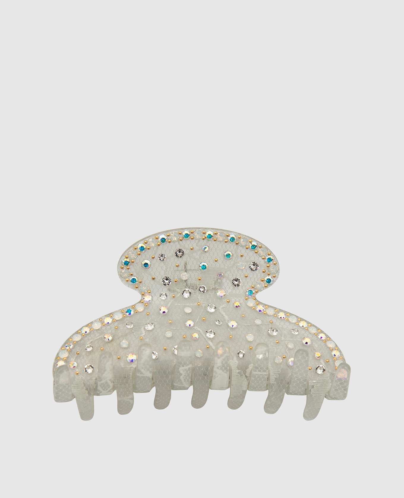 

Светло-серый крабик с кристаллами, Аксессуары для волос